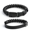 pawslyqq Educator Quick Snap 3/4-Inch Dog Training Collar Strap – ONLY Fits ME-300, ET-300/400, EZ-900, PE-900 & PG-300 – Biothane Bungee Collar for Small & Medium Dogs, Black