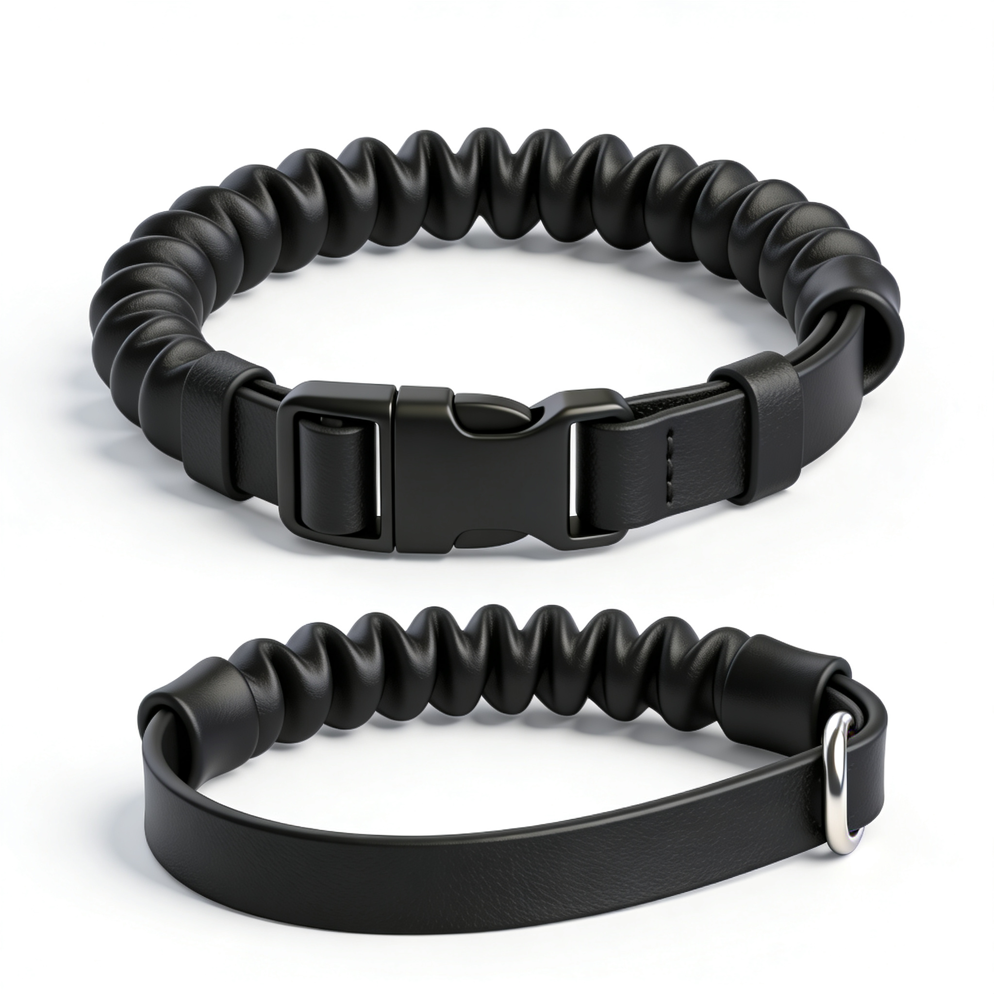 pawslyqq Educator Quick Snap 3/4-Inch Dog Training Collar Strap – ONLY Fits ME-300, ET-300/400, EZ-900, PE-900 & PG-300 – Biothane Bungee Collar for Small & Medium Dogs, Black