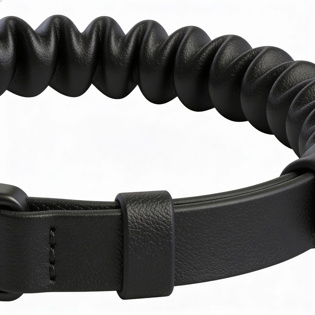 pawslyqq Educator Quick Snap 3/4-Inch Dog Training Collar Strap – ONLY Fits ME-300, ET-300/400, EZ-900, PE-900 & PG-300 – Biothane Bungee Collar for Small & Medium Dogs, Black