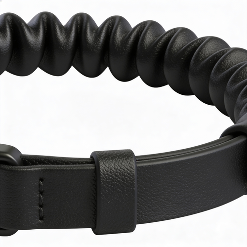 pawslyqq Educator Quick Snap 3/4-Inch Dog Training Collar Strap – ONLY Fits ME-300, ET-300/400, EZ-900, PE-900 & PG-300 – Biothane Bungee Collar for Small & Medium Dogs, Black